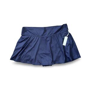 Anne Cole Womens Skort Skirt‎ Swimsuit Swim Bottoms Navy Blue Size 20 NWT